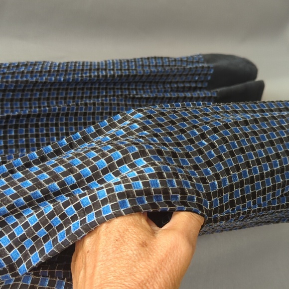 Women's designer dress black and blue by shoshana size 4 - Picture 4 of 8